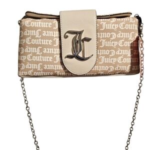 Juicy Couture Cream Logo Crossbody Bag